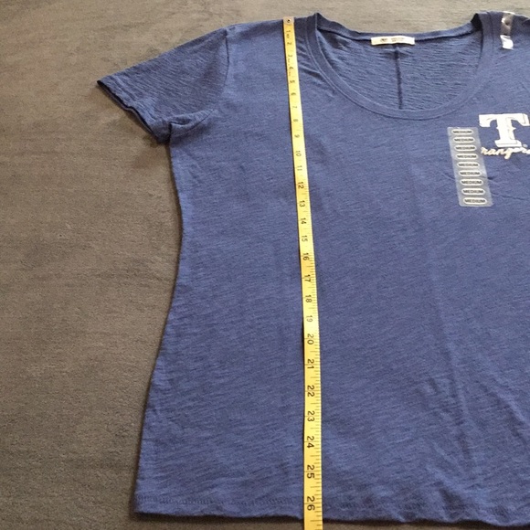 Texas Rangers Blue Blouse 100% Cotton Medium Cool - Picture 9 of 16